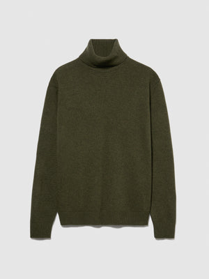 Maglia collo alto in misto lana
