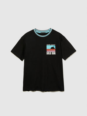 T-shirt con stampa ricamata
