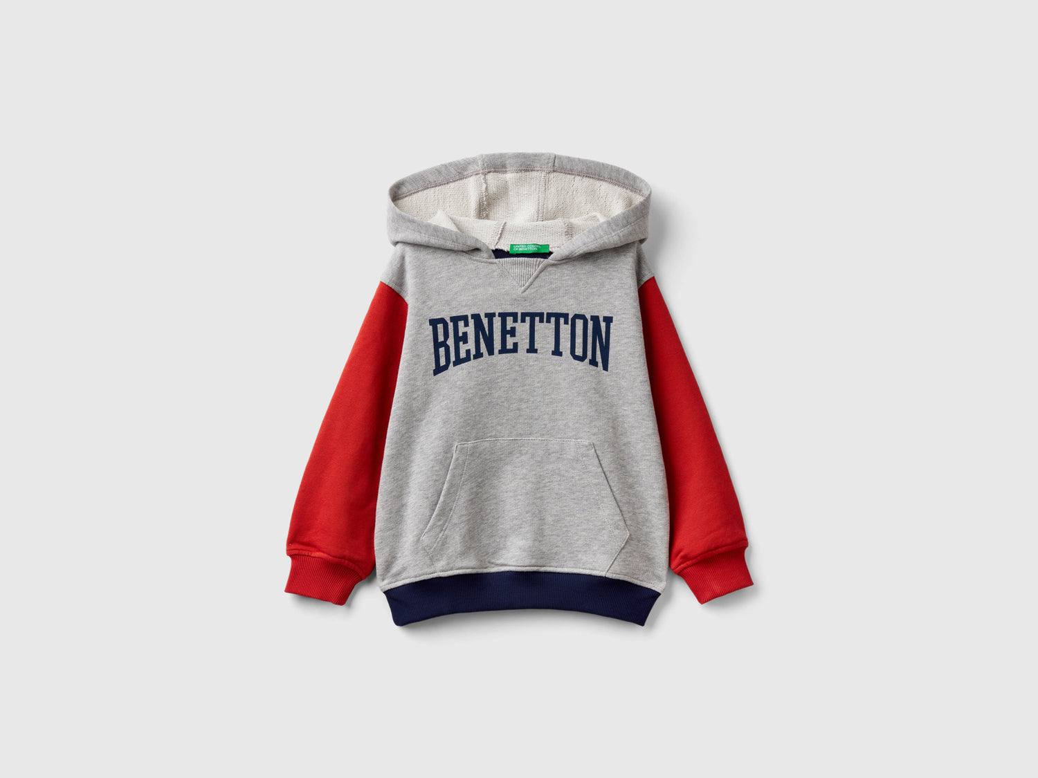 Felpa con cappuccio 100% cotone da bimbo multi-color | Benetton Outlet