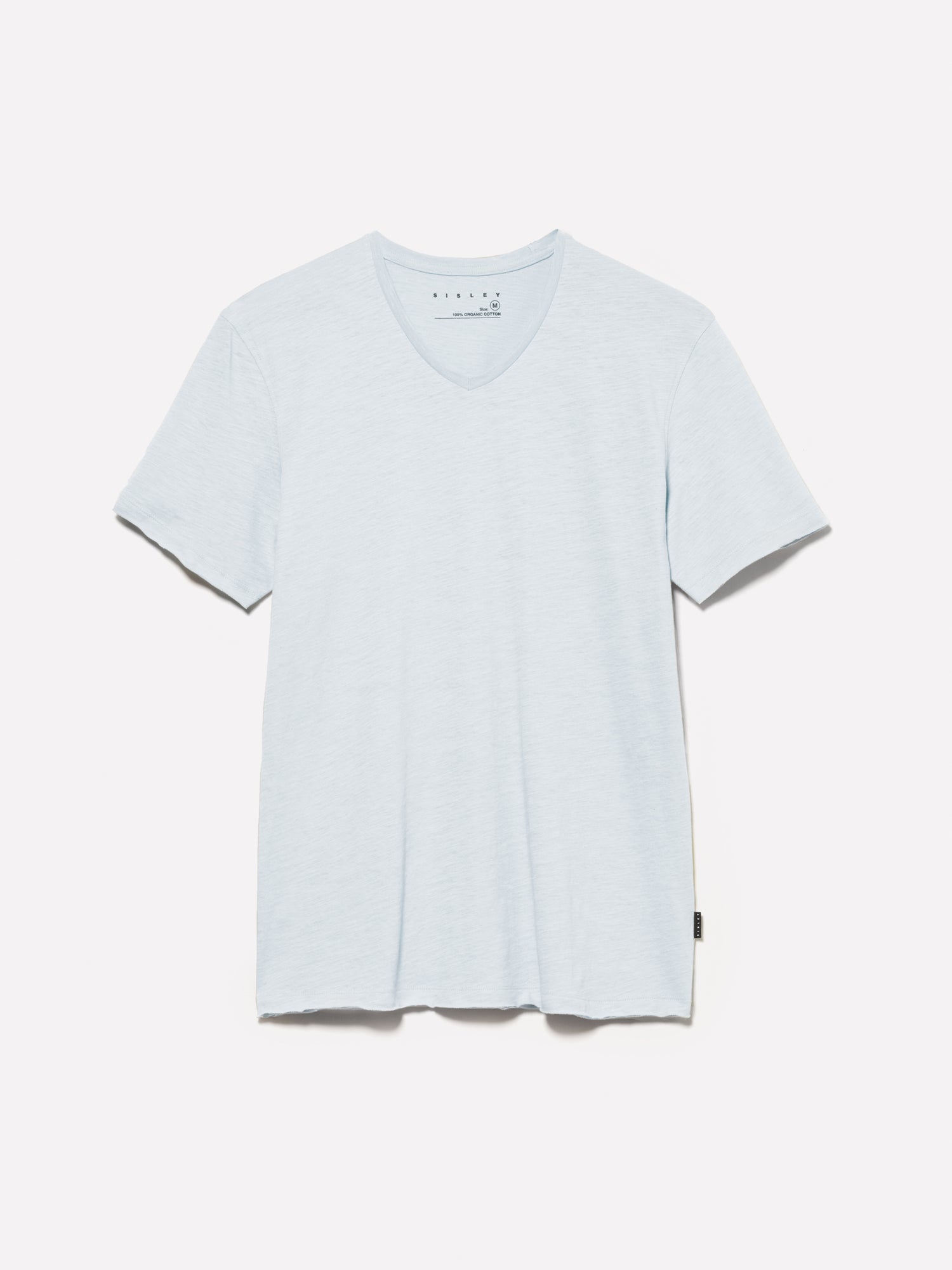 T-shirt slim fit chiaro da uomo azzurro | Sisley Outlet