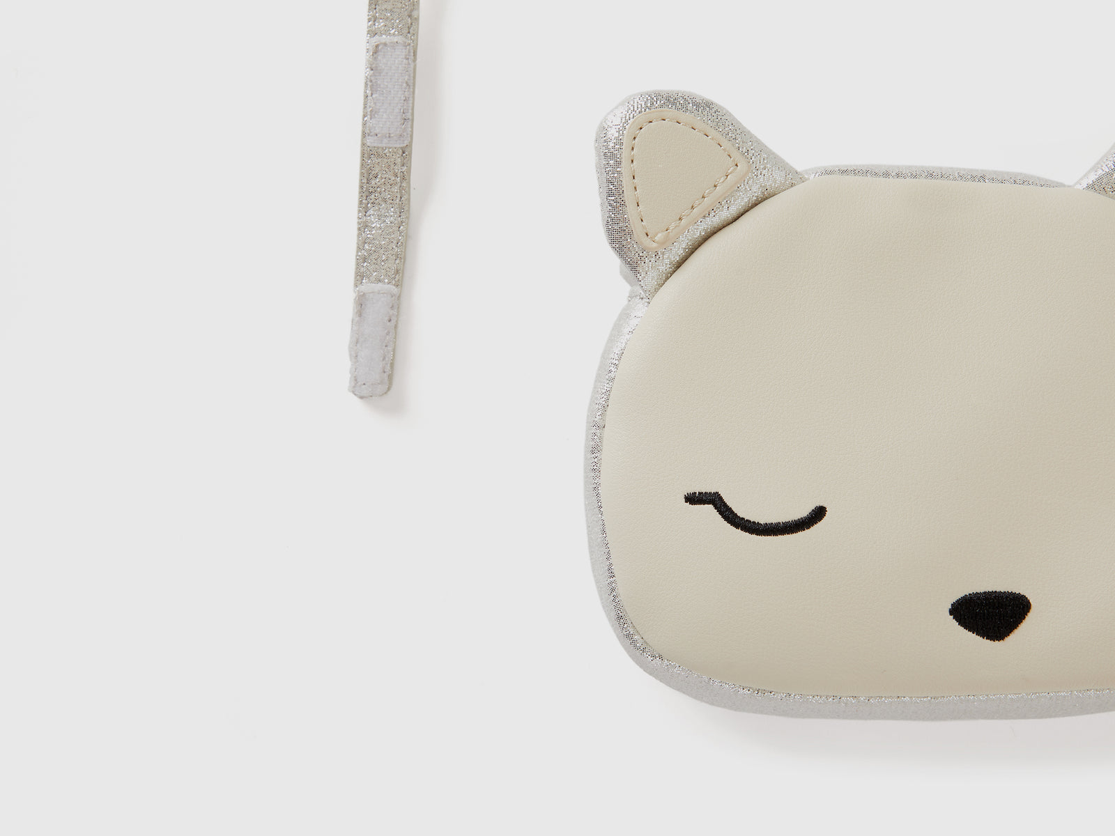 Borsa a tracolla a forma di gatto da bimba bianco panna 3 | Benetton Outlet