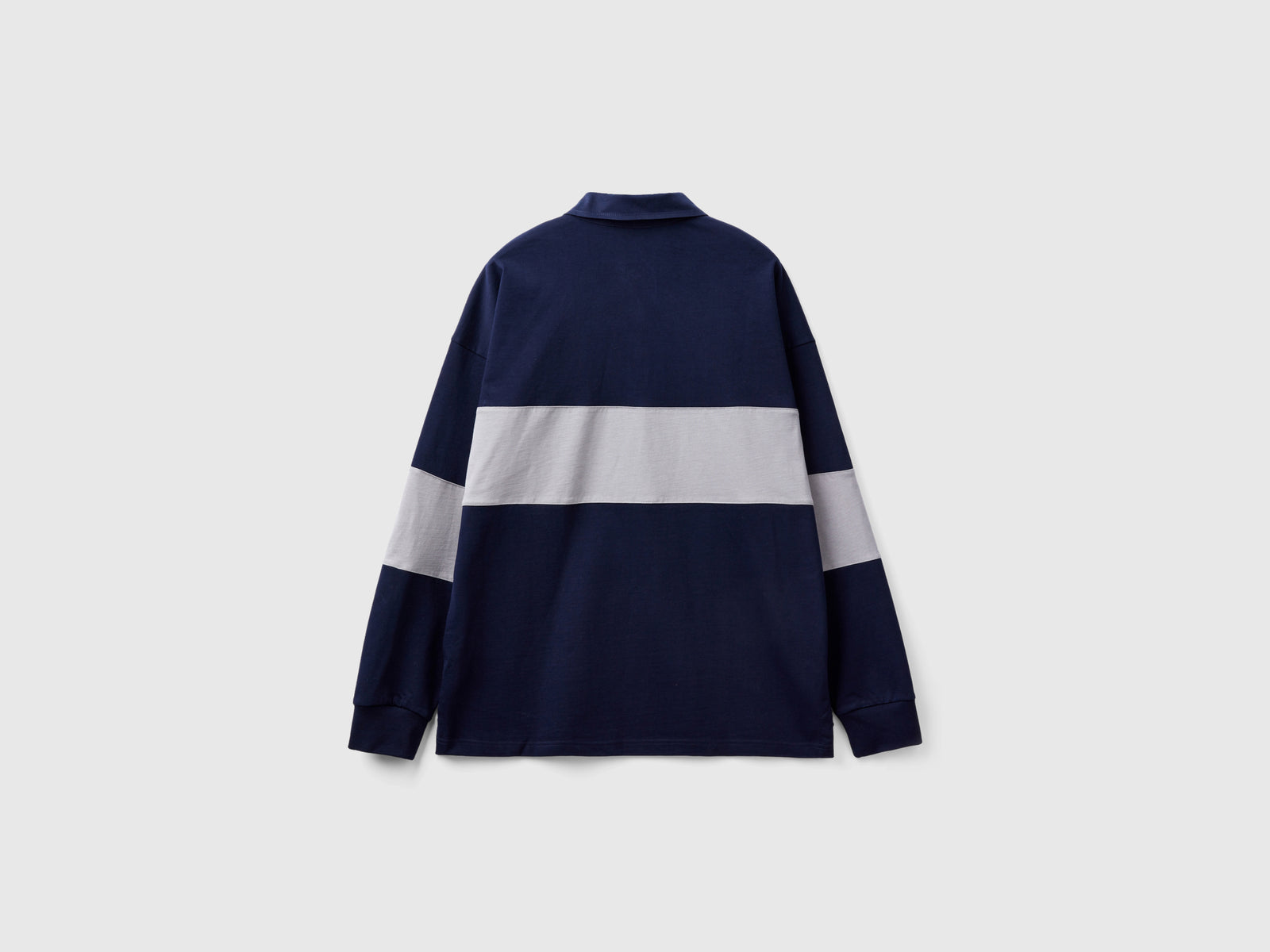 Polo rugby in cotone da uomo blu scuro 2 | Benetton Outlet