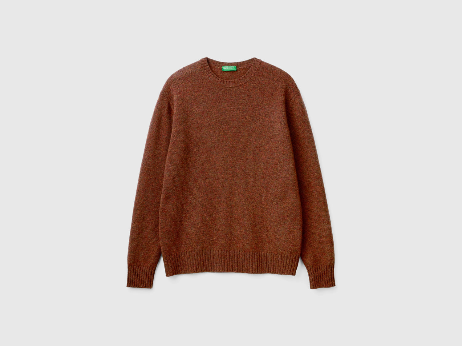 Maglia in lana Shetland da uomo marrone | Benetton Outlet