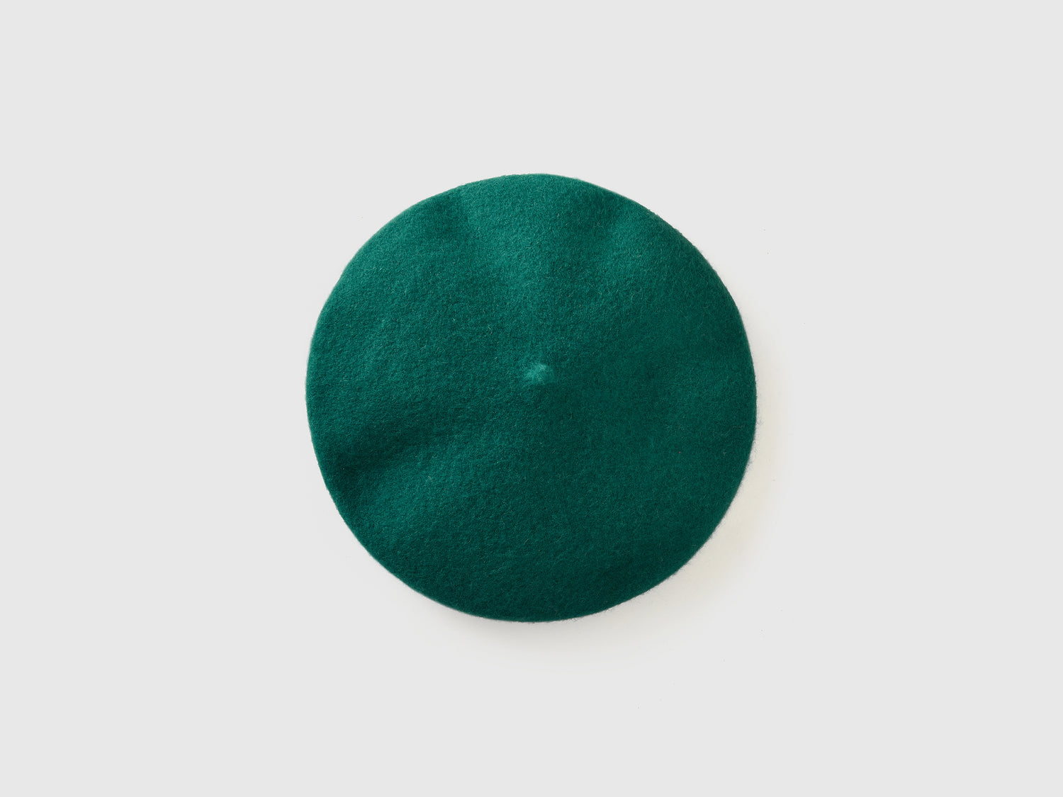 Basco classico in misto lana da donna verde scuro | Benetton Outlet