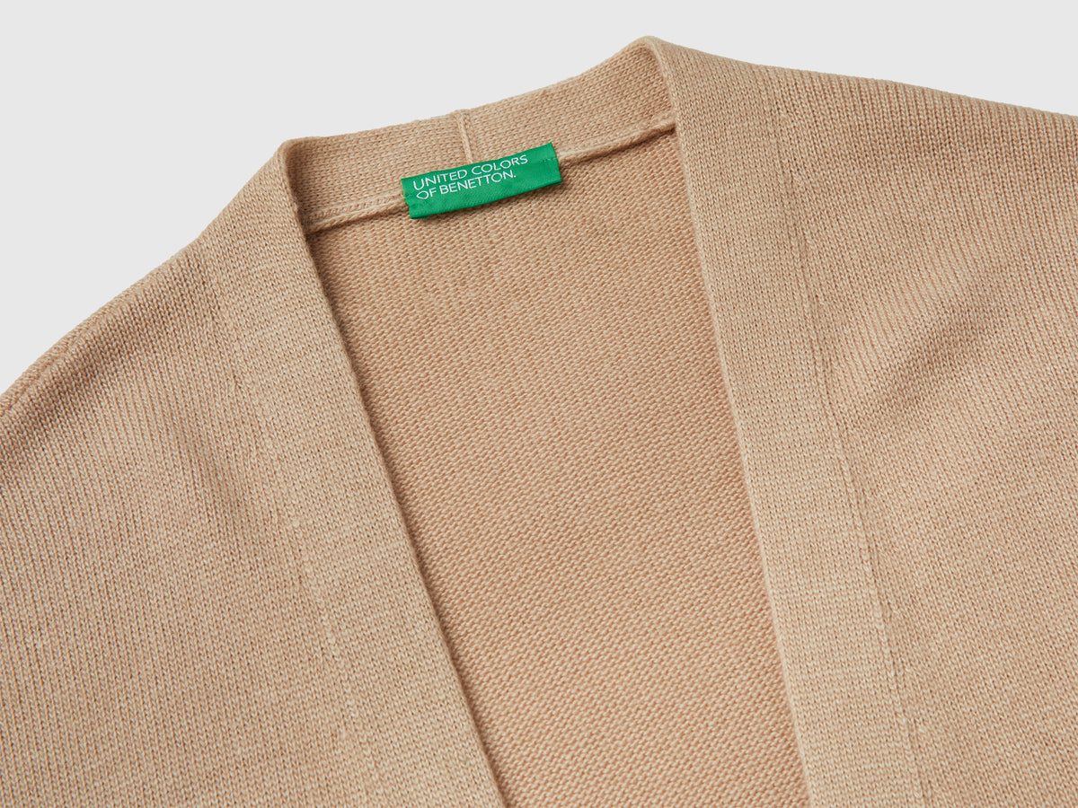 Cardigan lungo in misto cashmere
