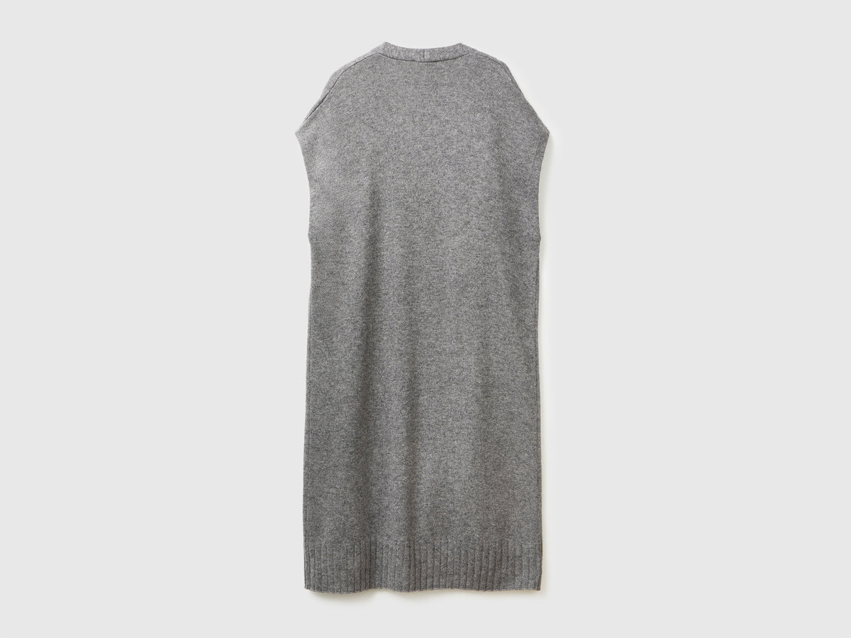 Cardigan lungo in misto cashmere