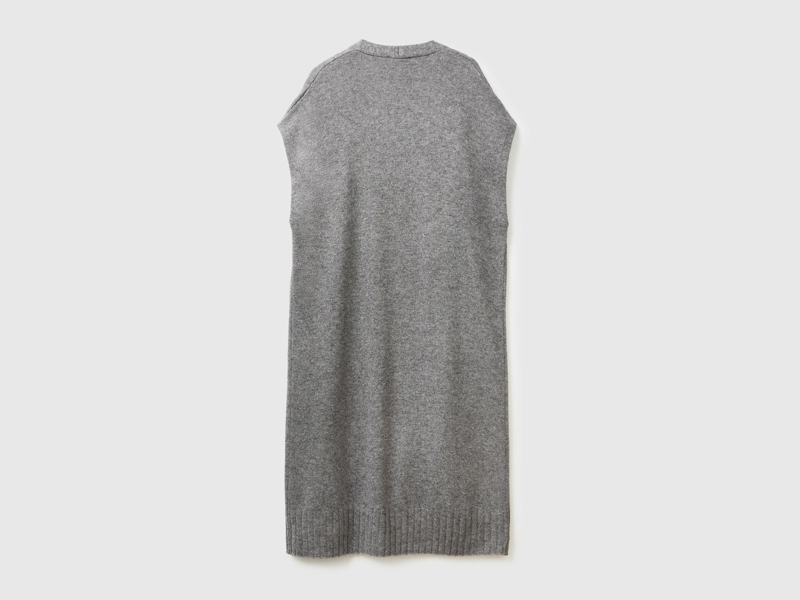 Cardigan lungo in misto cashmere da donna grigio scuro 2 | Benetton Outlet