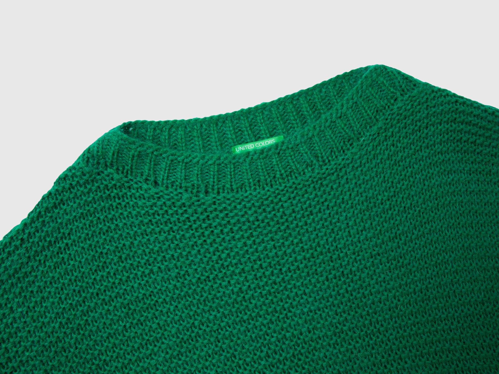 Maglia con scollo a barchetta da donna verde 3 | Benetton Outlet