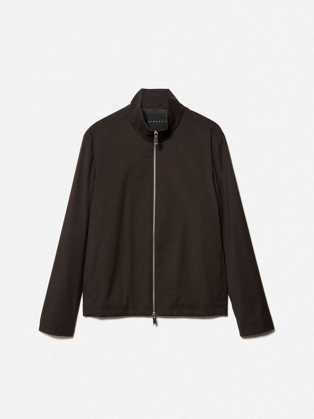 Giacca marrone con zip