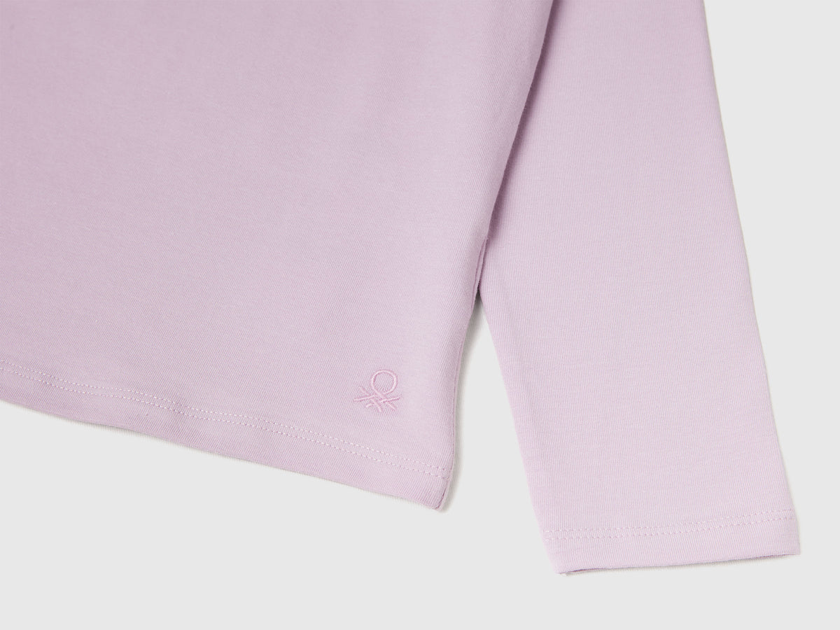 T-shirt lupetto in cotone stretch