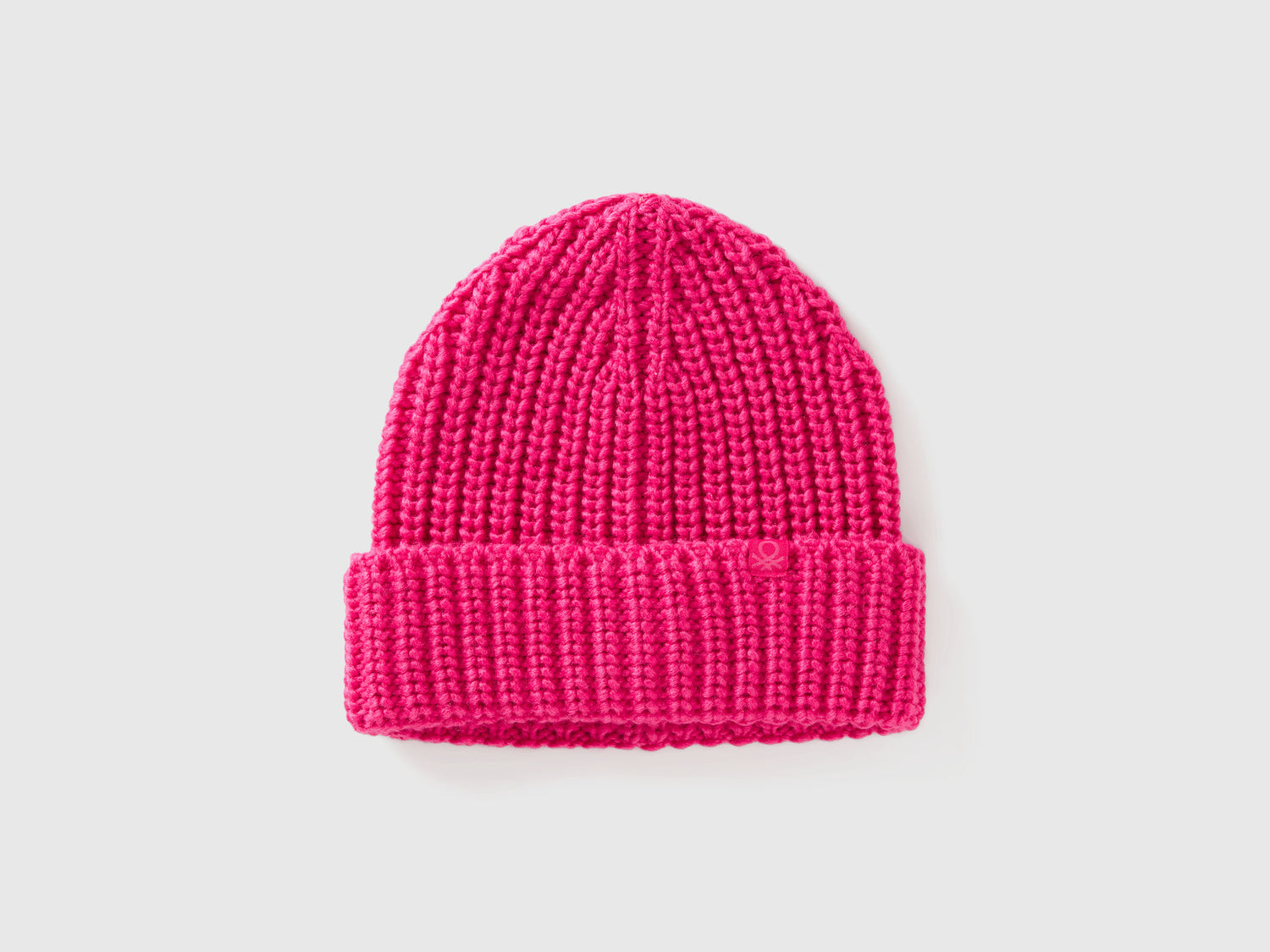 Berretto in misto lana da bambino fucsia | Benetton Outlet
