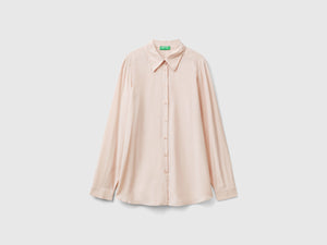 Regular fit viscose shirt