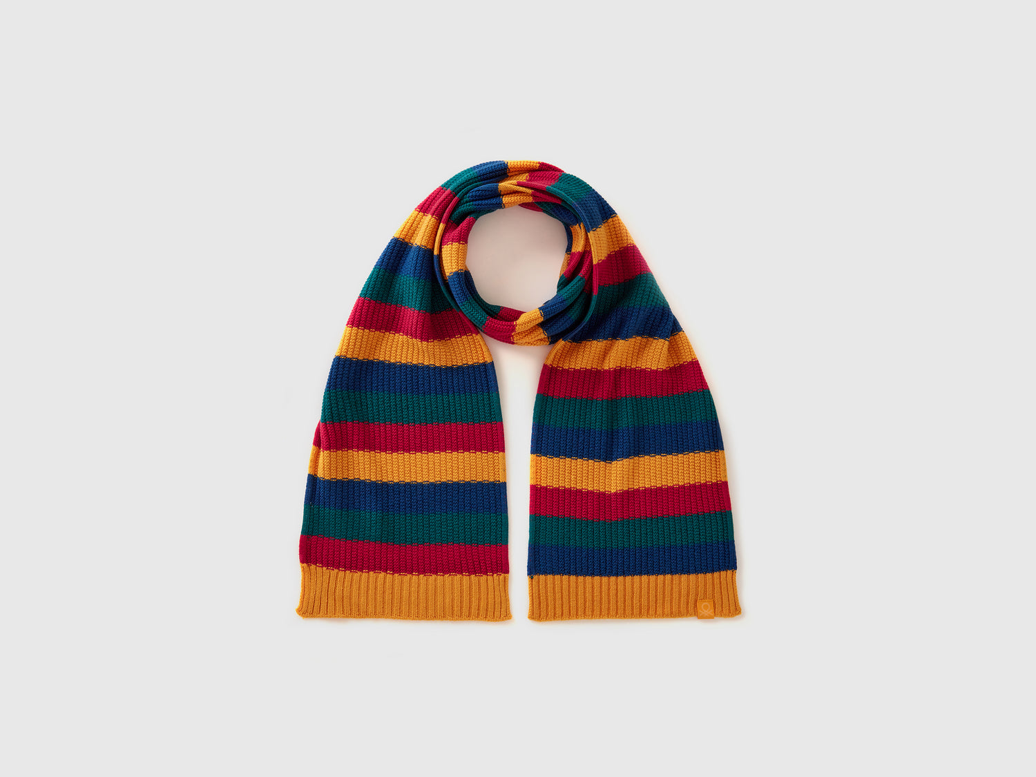 Sciarpa in maglia a righe da bambino multi-color | Benetton Outlet