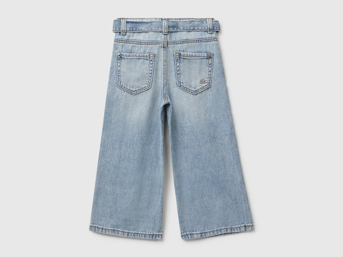 Jeans wide fit con fusciacca