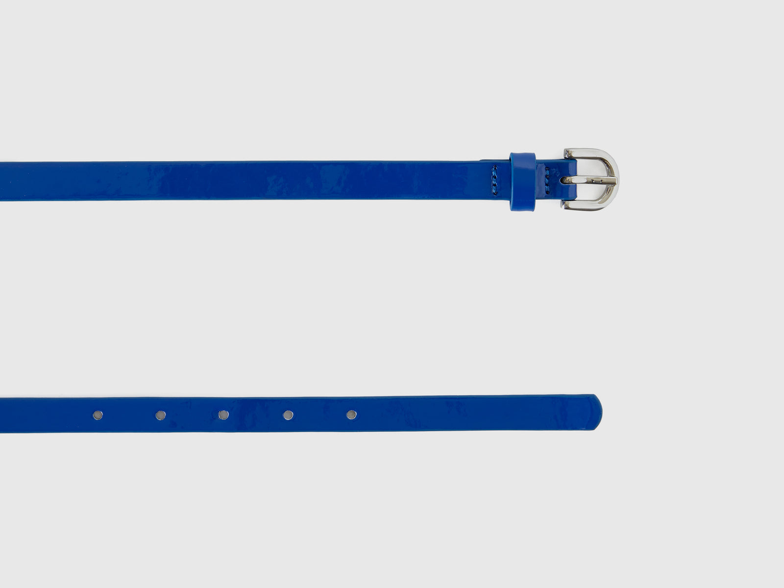 Cintura bassa in vernice da donna blu 2 | Benetton Outlet