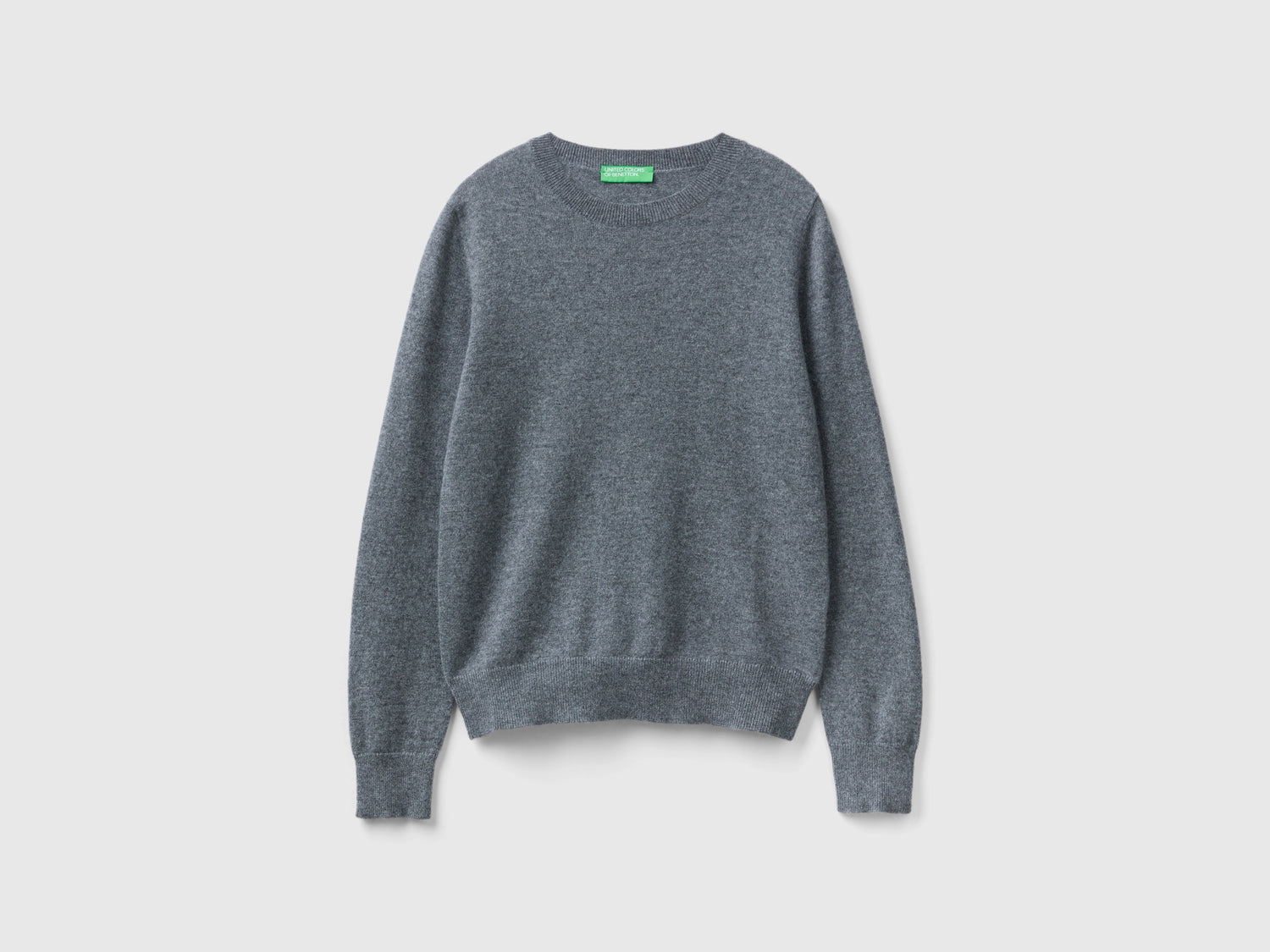 Maglioncino in puro cashmere da donna grigio scuro | Benetton Outlet