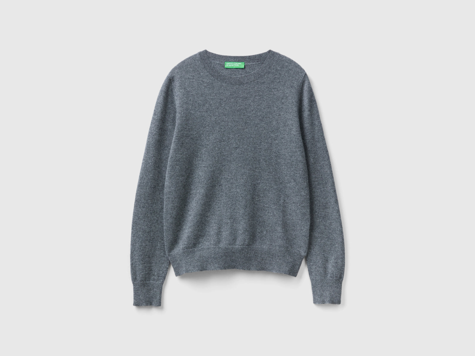 Maglioncino in puro cashmere da donna grigio scuro | Benetton Outlet