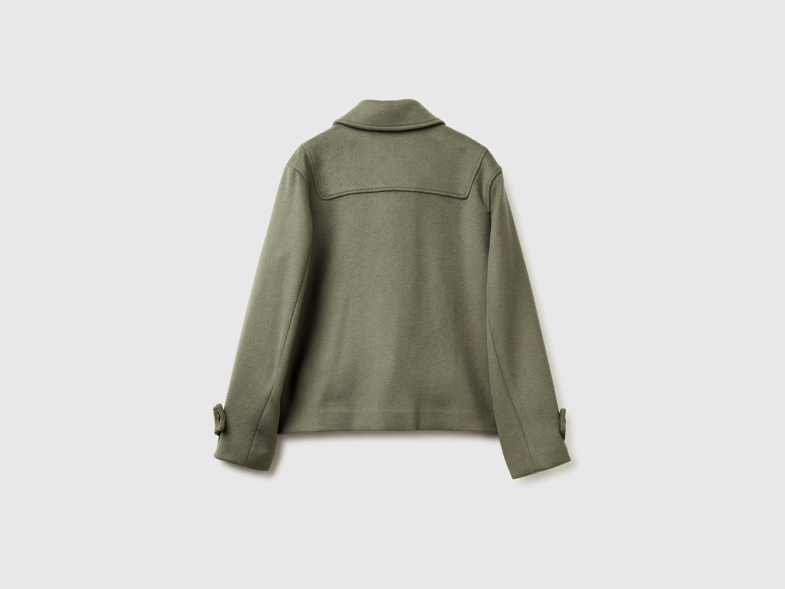 Cappotto Montgomery da donna verde militare 2 | Benetton Outlet