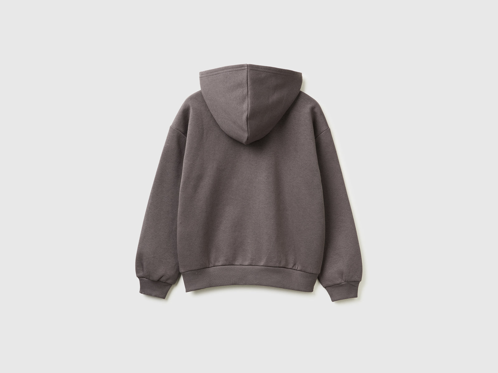 Felpa con zip e paillettes da bambina malva scuro 2 | Benetton Outlet