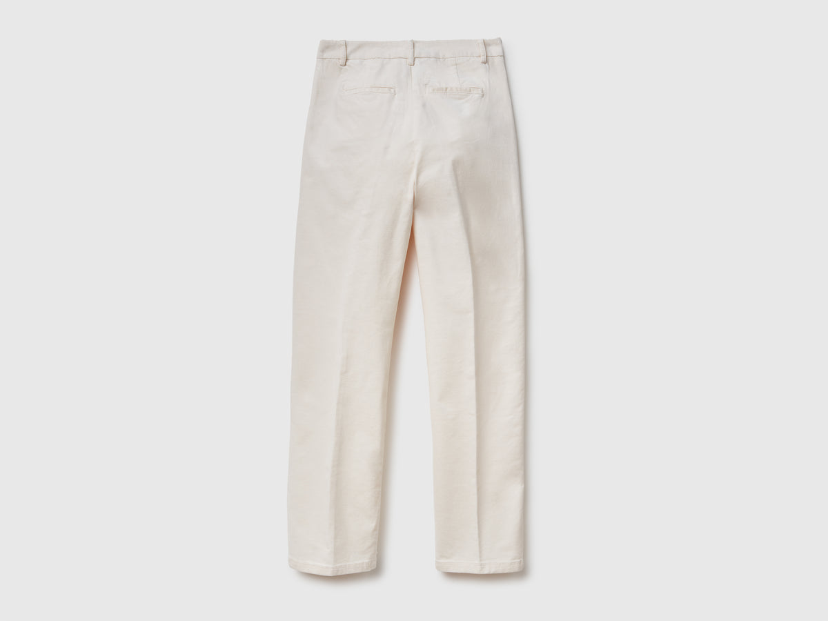 Chino in velluto elasticizzato