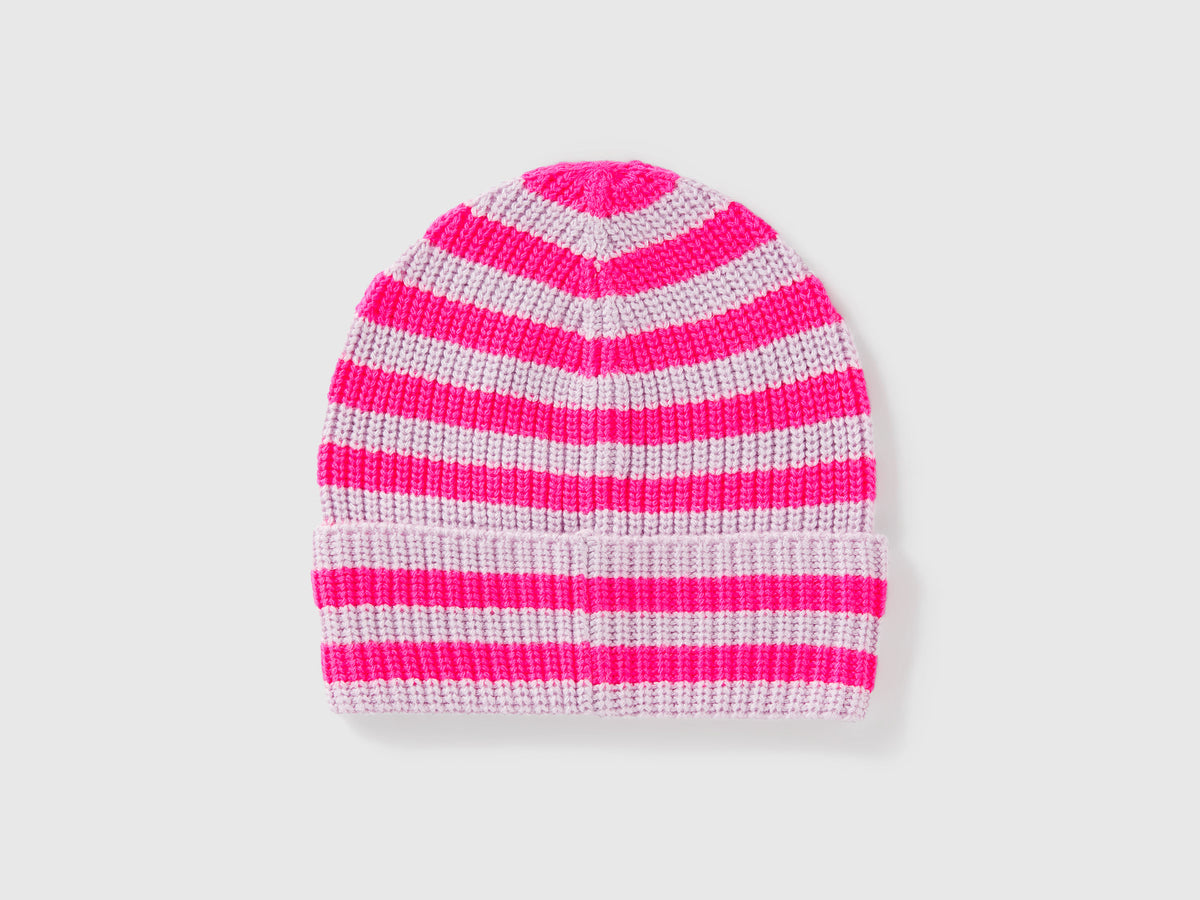 Cappellino in maglia a righe