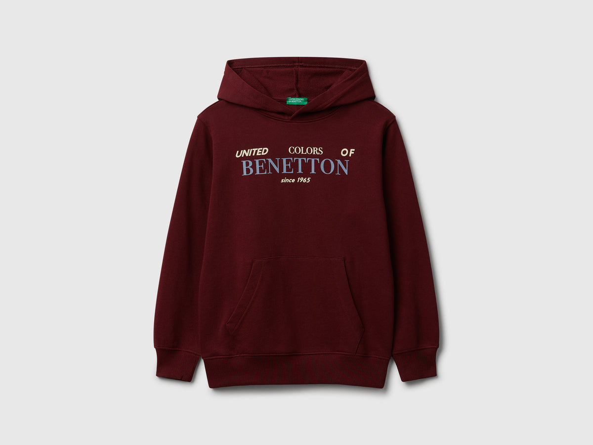 Felpa con cappuccio in cotone