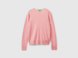 Crewneck sweater in pure Merino wool