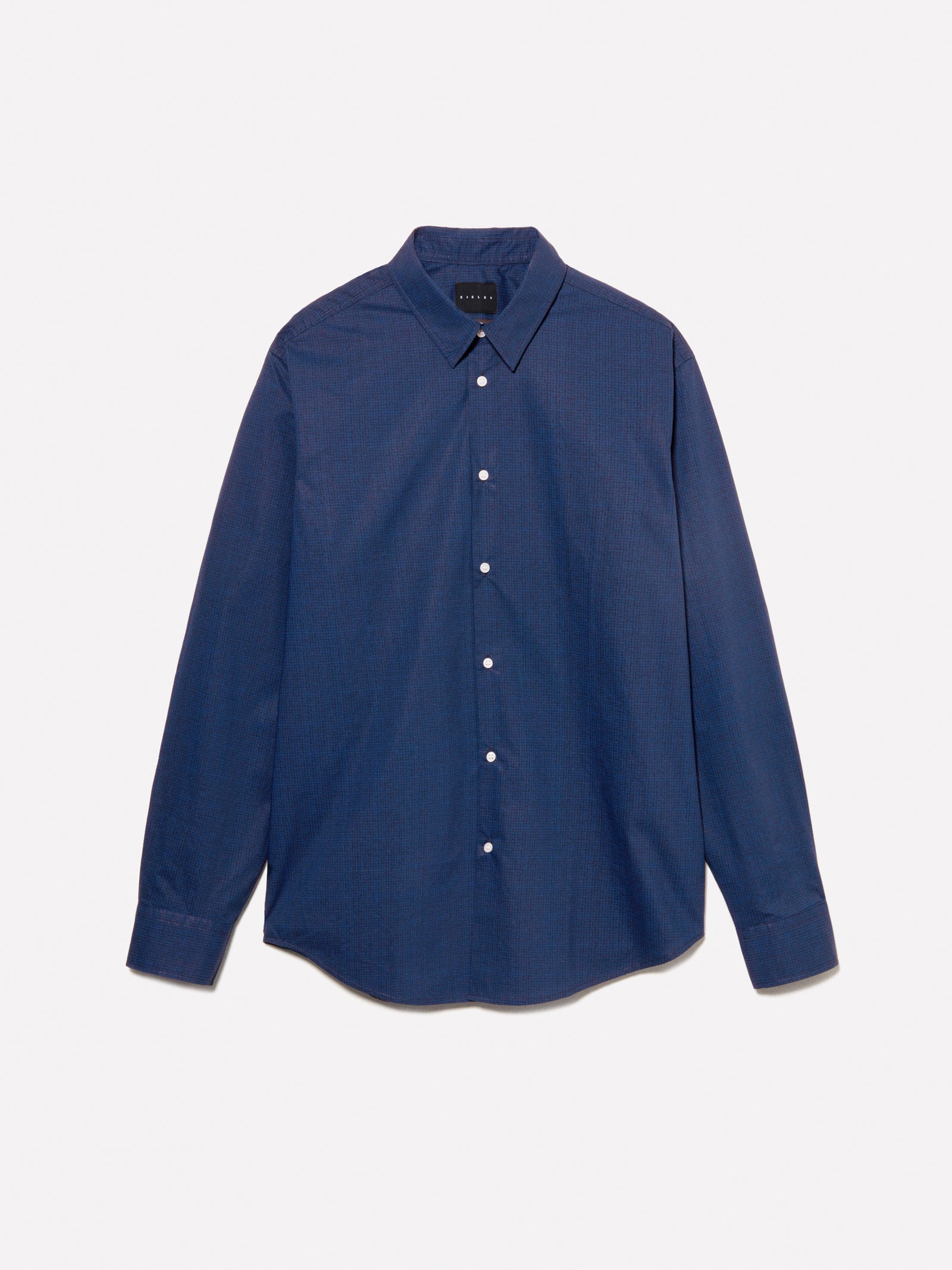 Blue printed slim fit shirt da uomo blu scuro | Sisley Outlet