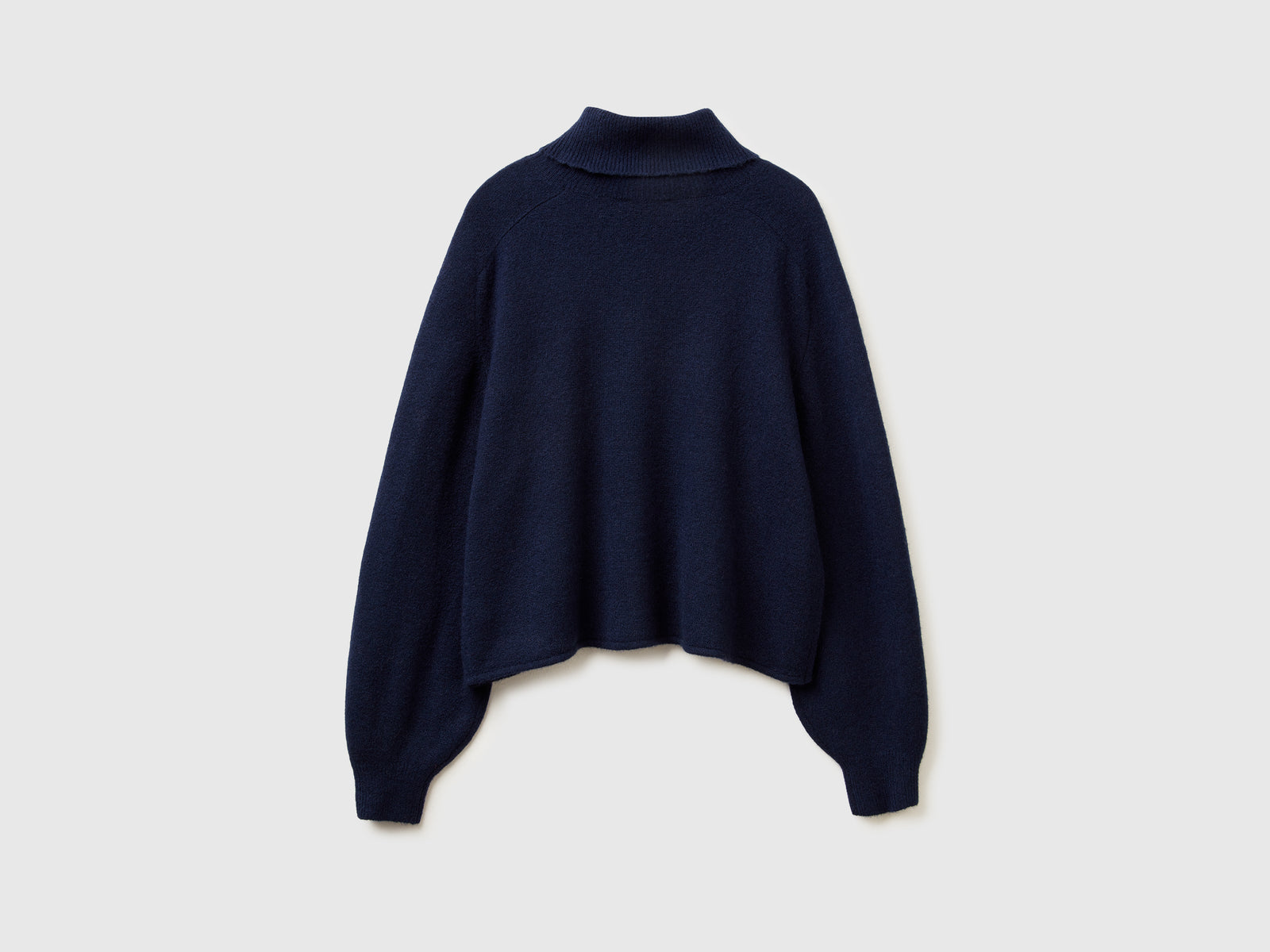 Dolcevita in misto lana stretch da donna blu scuro 2 | Benetton Outlet
