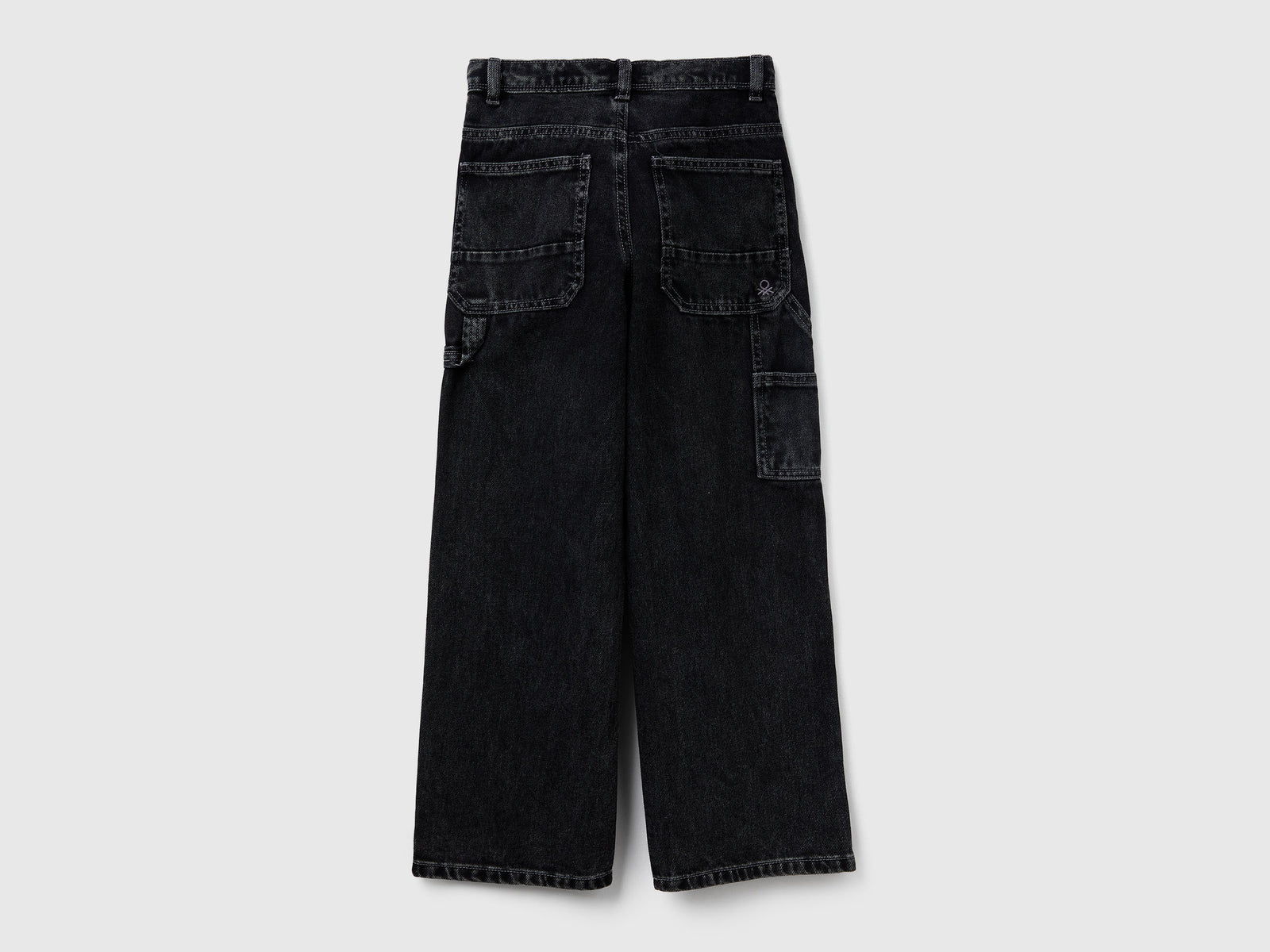 Jeans stile worker da bambino nero 2 | Benetton Outlet