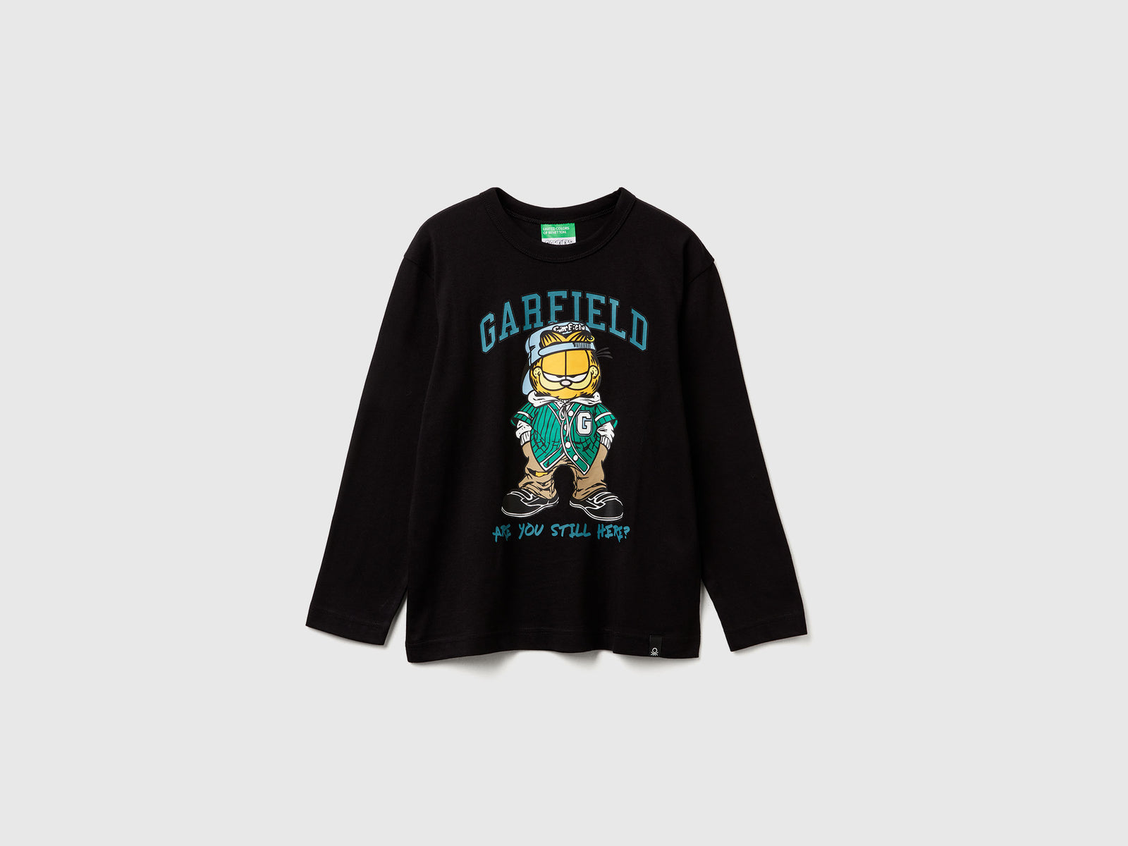 T-shirt Garfield ©2025 by Paws, Inc. da bambino nero | Benetton Outlet