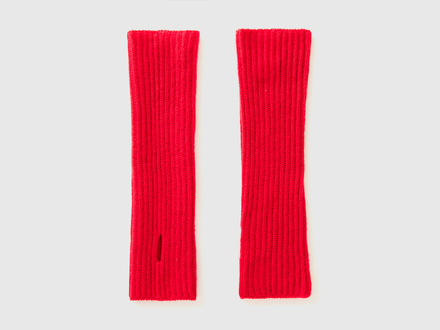 Manicotti in misto lana da donna rosso | Benetton Outlet