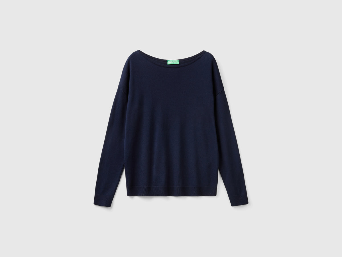 Maglia con scollo a barchetta