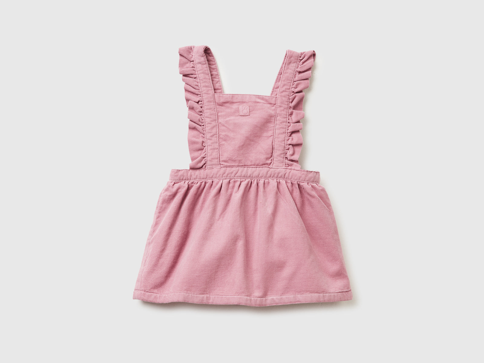 Gonna salopette in velluto da neonato malva 2 | Benetton Outlet