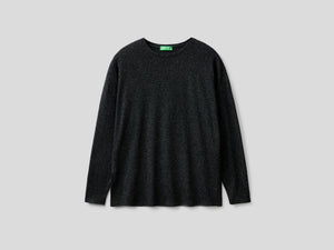 T-shirt manica lunga in viscosa stretch
