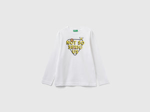 T-shirt manica lunga in cotone bio