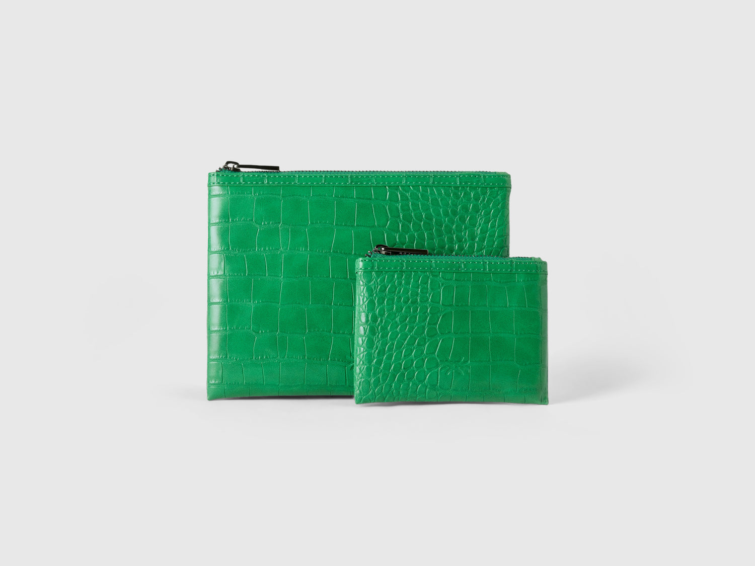 Due bustine stampa cocco da donna verde | Benetton Outlet