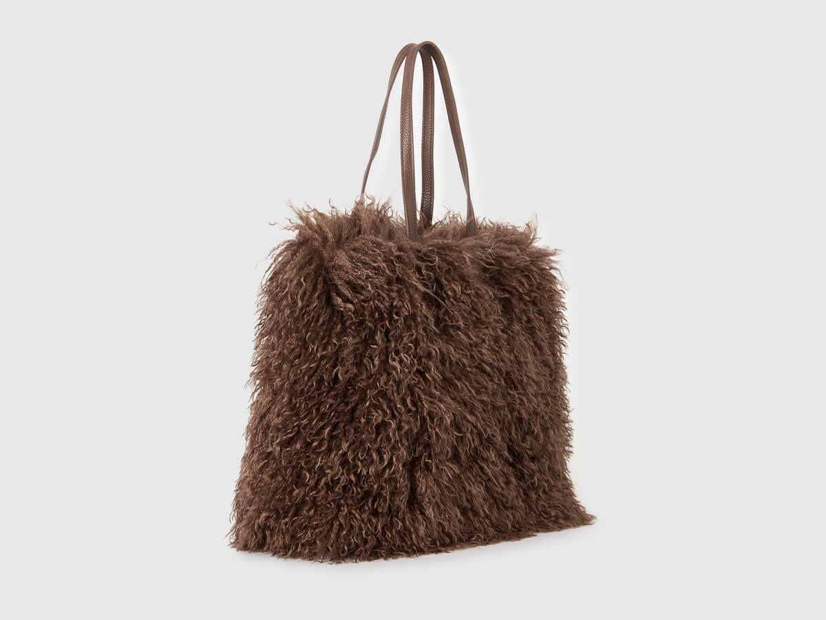 Borsa in pelliccetta sintetica