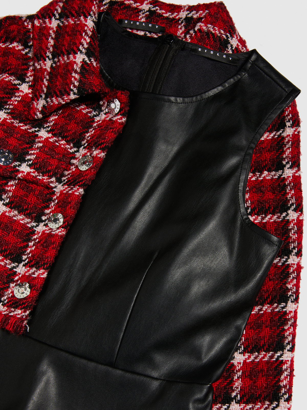 Vestito con giacca in tweed