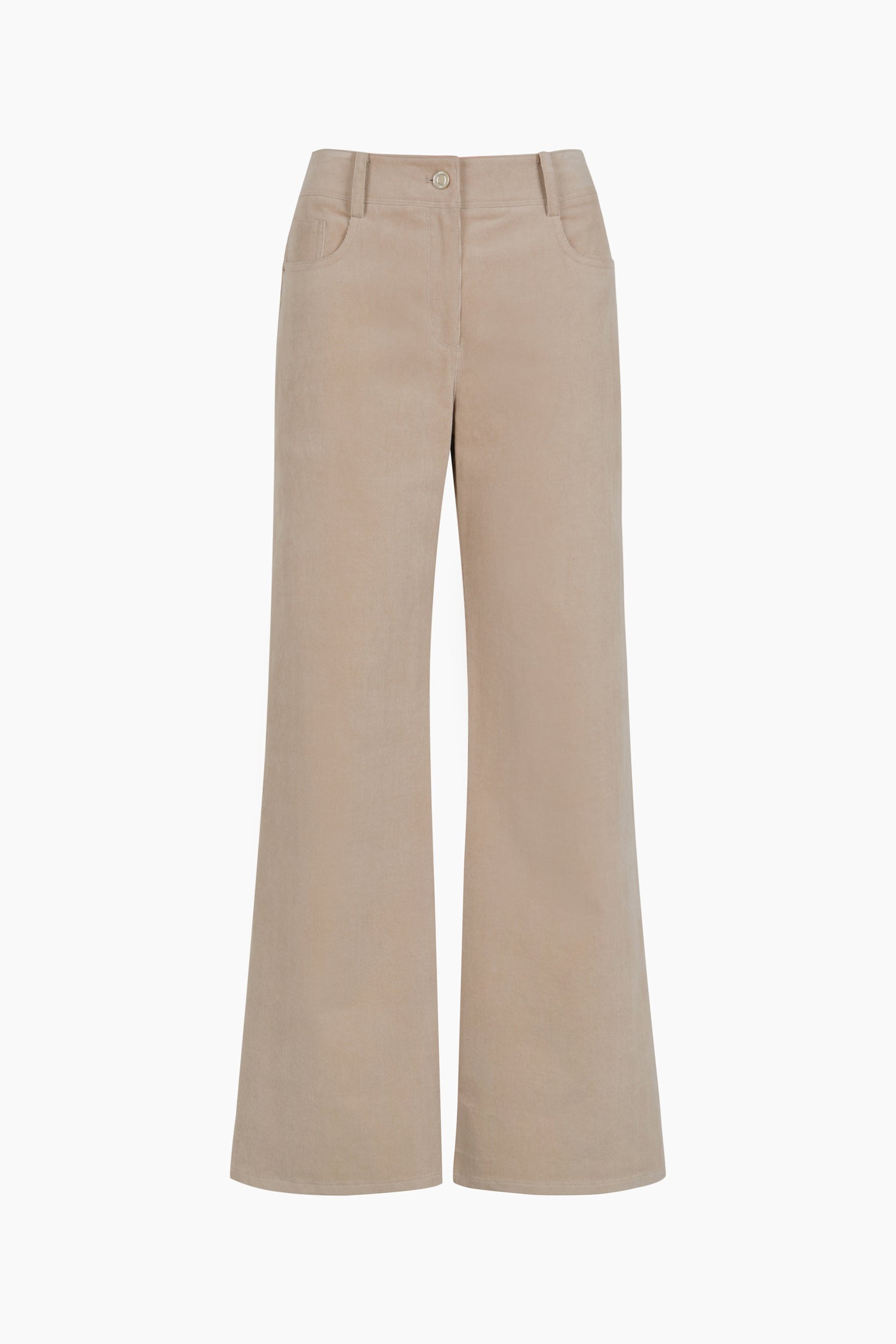Pantaloni a vita alta da donna grigio chiaro | Sisley Outlet
