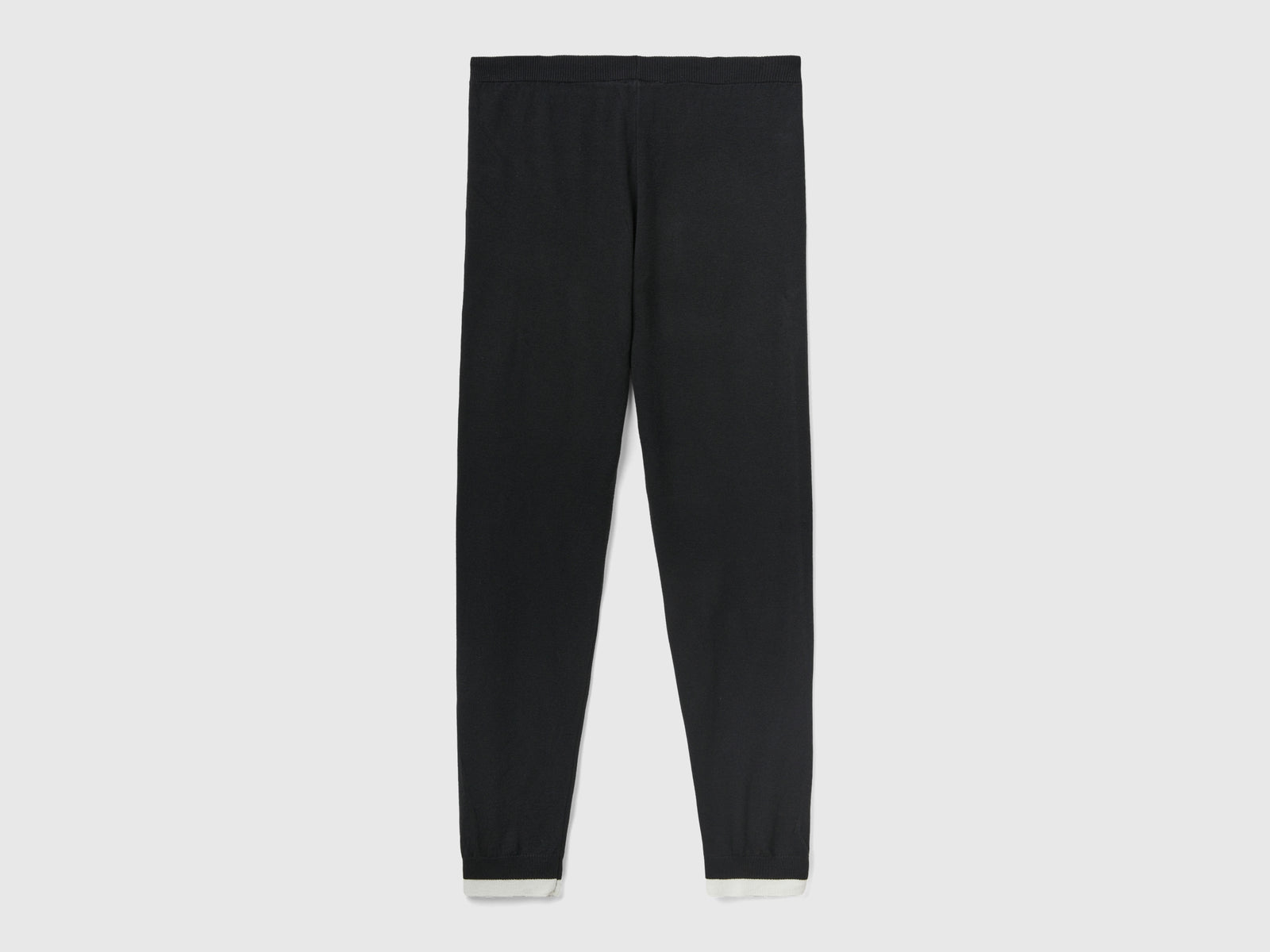Pantaloni in maglia con coulisse da donna nero 2 | Benetton Outlet