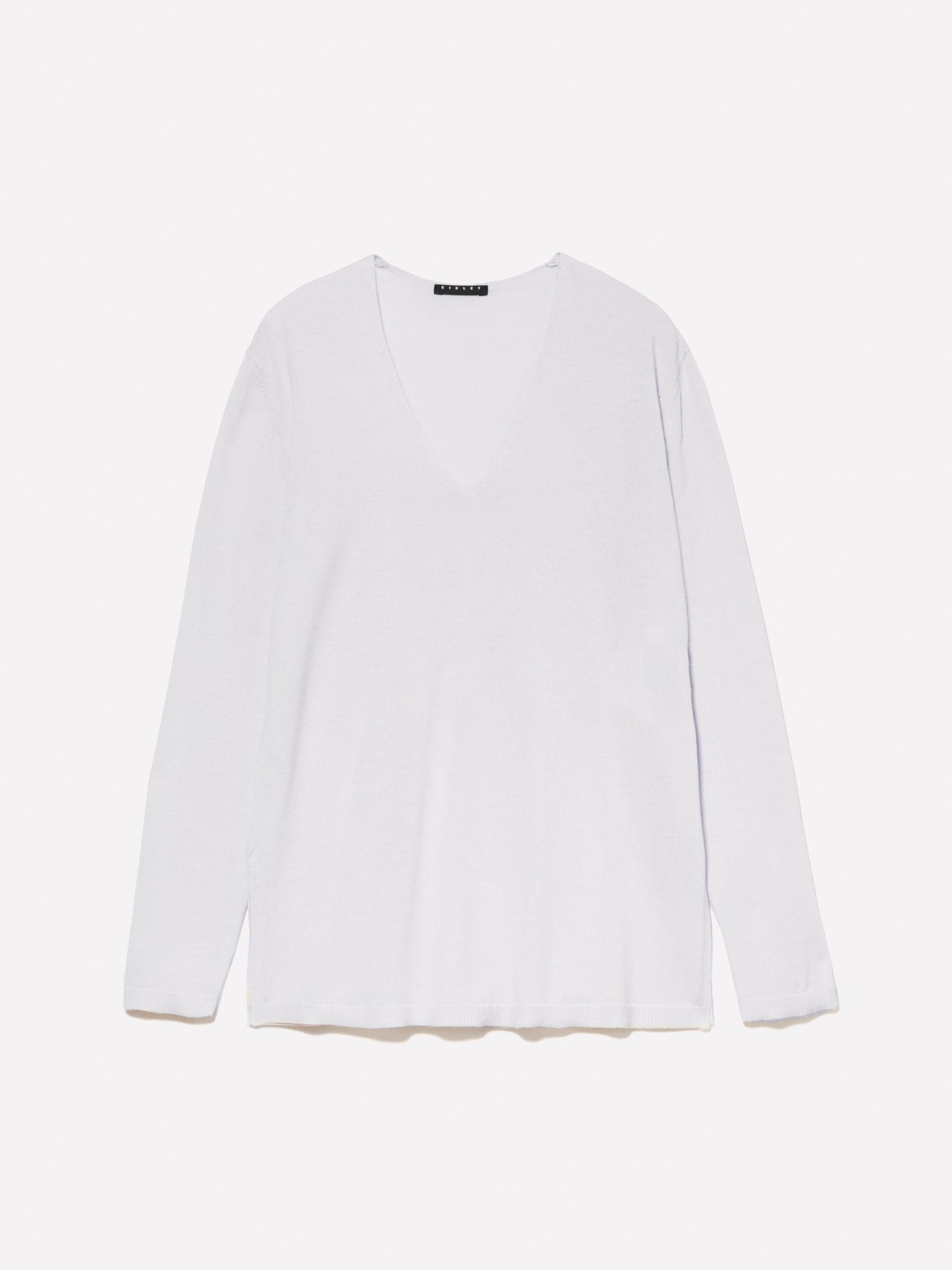 Maglia over fit con scollo profondo da donna bianco panna | Sisley Outlet