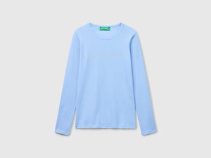T-shirt a manica lunga 100% cotone