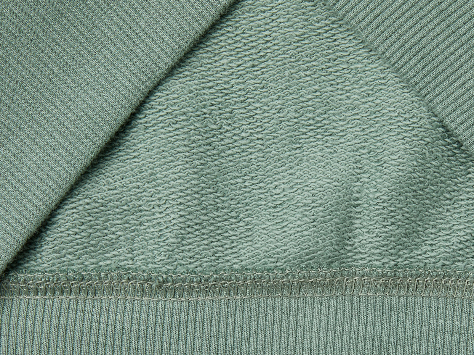Felpa con zip e ricamo logo da bambino verde chiaro 3 | Benetton Outlet