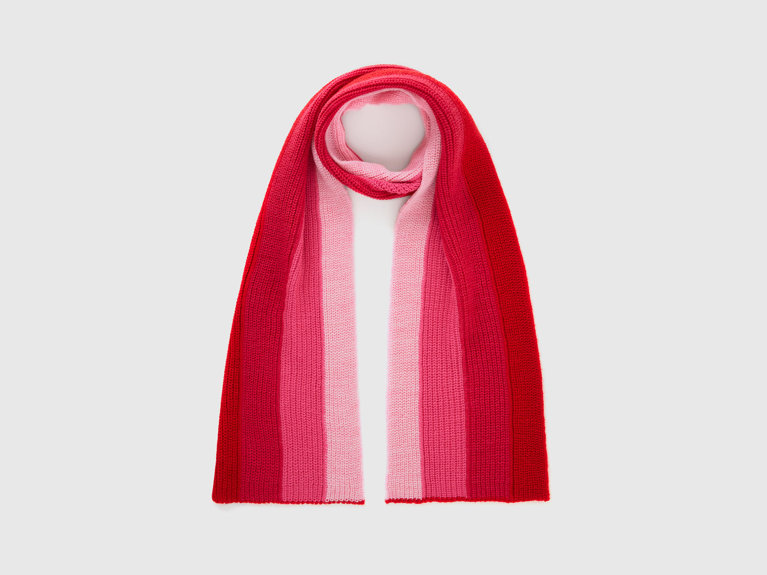Sciarpa in misto lana con intarsi da bambino multi-color | Benetton Outlet