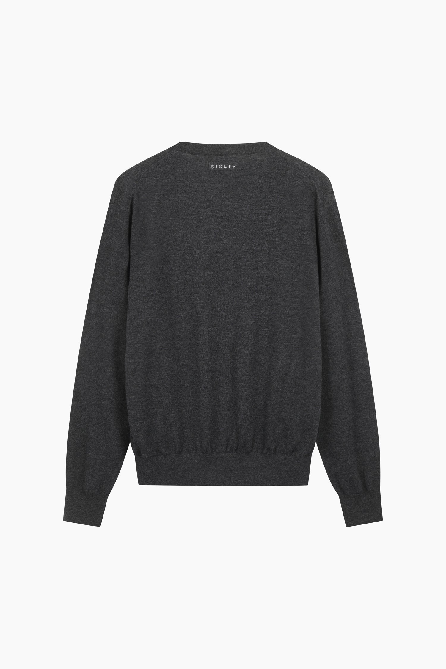 Maglia 100% lana con scollo a V da donna grigio scuro 2 | Sisley Outlet