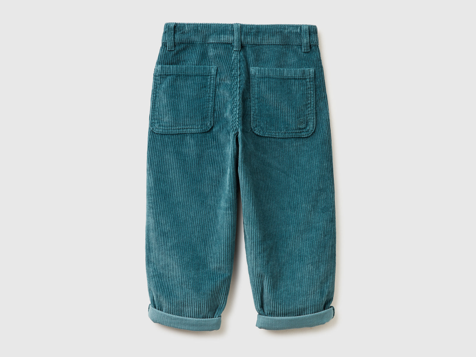 Pantaloni baloon fit in velluto da bimbo turchese 2 | Benetton Outlet
