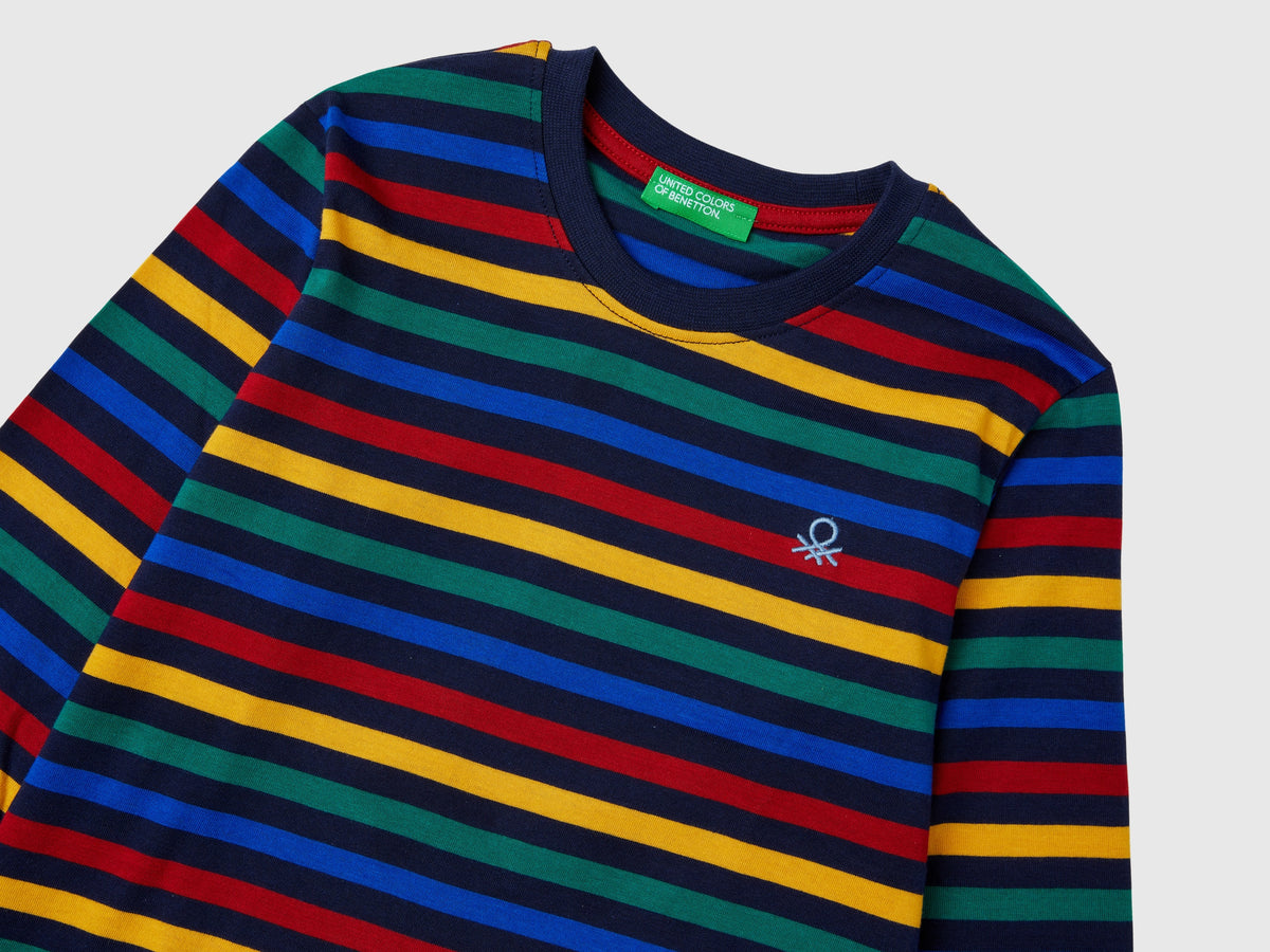 T-shirt a righe 100% cotone