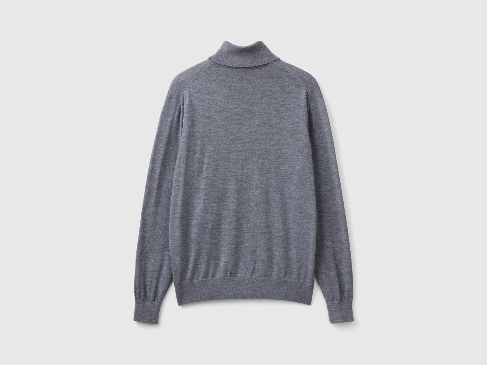 Dolcevita in pura lana Merino da uomo grigio scuro 2 | Benetton Outlet