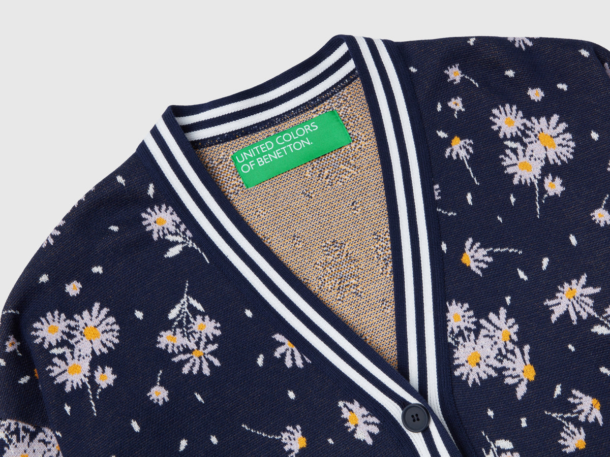 Cardigan a fiori